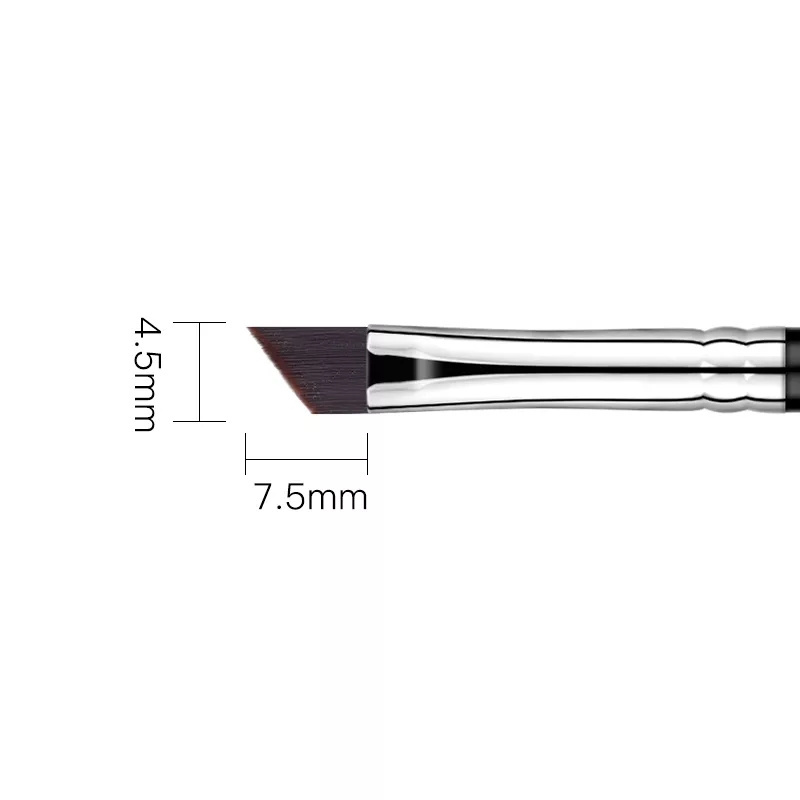 Professional custom logo definer shader liquid makeup brush tip pre cision super fine thin angled fiber eyebrow eyeliner brushes