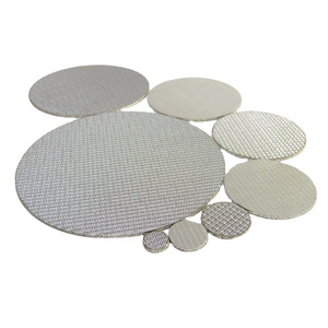 1,2,5,10,15,20,25,30,40,50,60,70,80,90,100,200,300,400 microns Stainless Steel 316 Multilayer Sintered Filter Disc