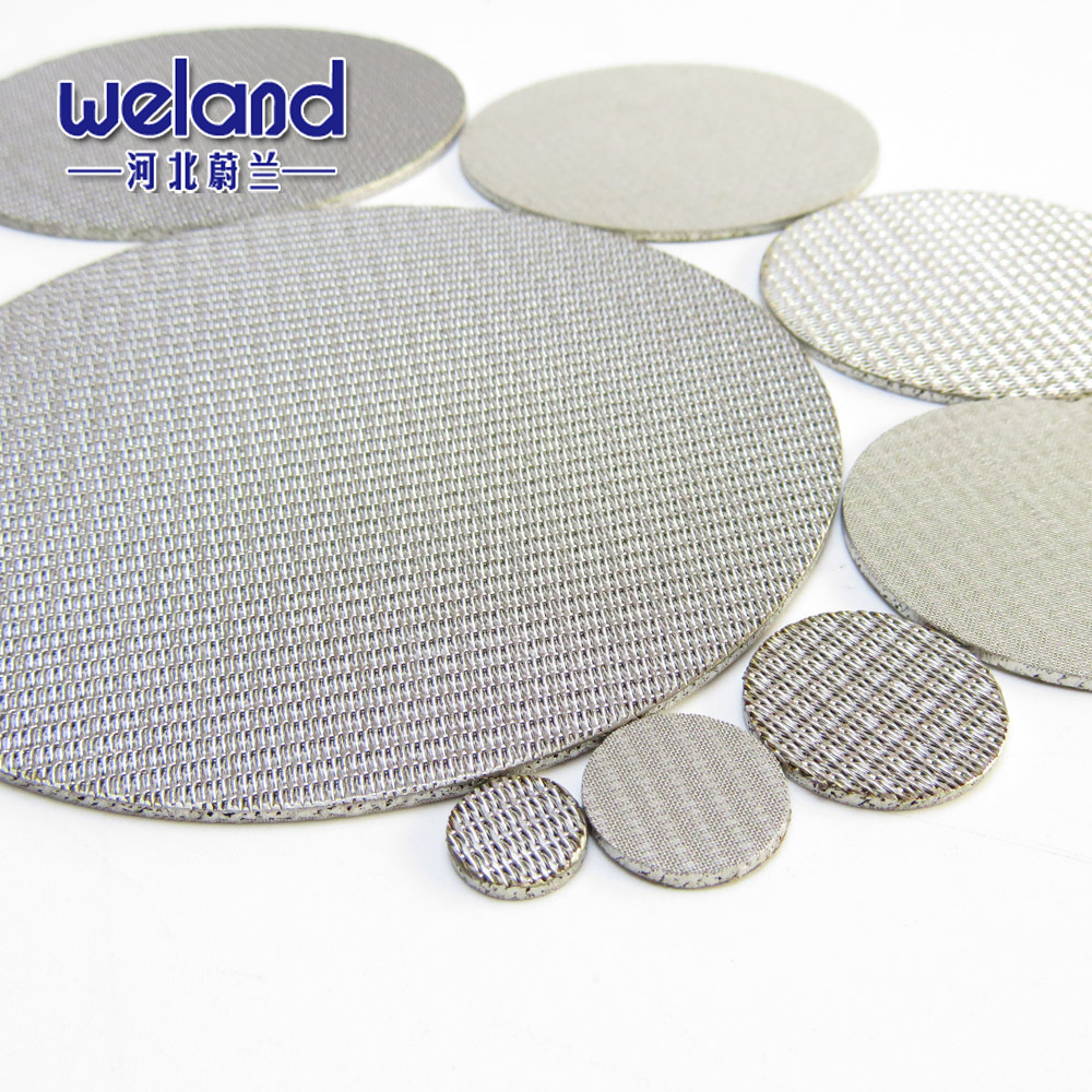 1,2,5,10,15,20,25,30,40,50,60,70,80,90,100,200,300,400 microns Stainless Steel 316 Multilayer Sintered Filter Disc