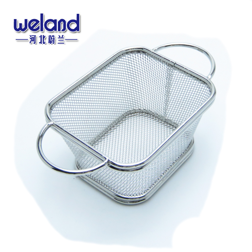 Mini S/S 304 Food Grade French Table Serving Stainless Steel 8cm Chip Fry Basket