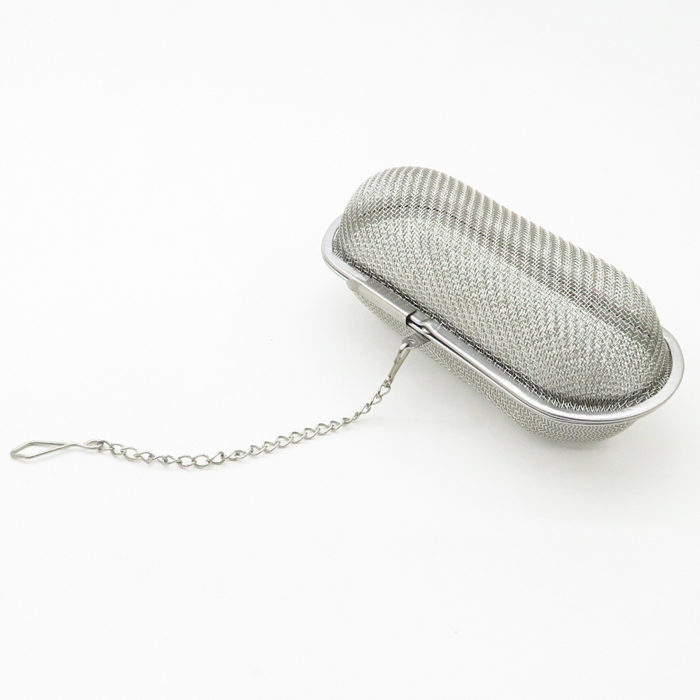 Endurance Kitchen Collection Stainless Steel Oval Shape Mesh Tea Floating Spice Infuser for Soups, Stews or Large Tea Pot