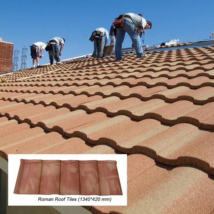 China decra roofing tiles composite stone coated metal roof shingles Wan Er