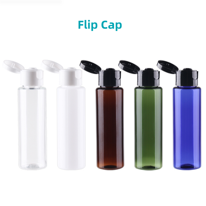 Free sample clear blue green amber flat shoulder 30ml empty cosmetic cream shampoo serum pet lotion bottle