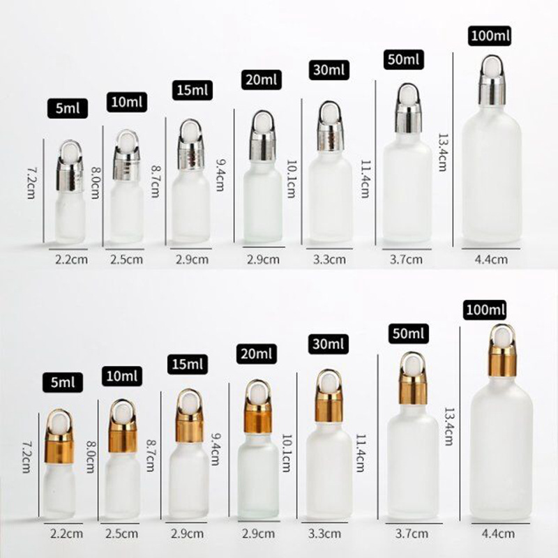 Packaging Cosmetics Body Parts 30ml 50ml Glass Essential Oil Serum Bottle with Dropper