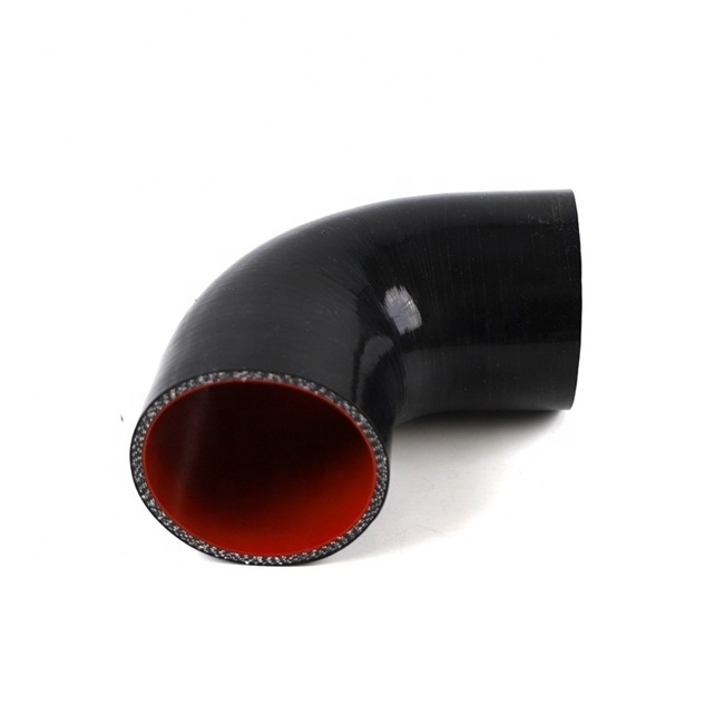 Fast sale car engine silicone air intake hose 4 inch 102mm 90 degree elbow silicone rubber hose