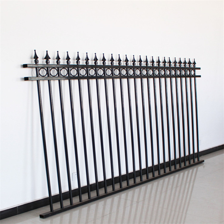 Wholesale Price Galvanized Spearhead Tubular Metal Steel Wrought Iron Ornaments Swimming Pool Fencing