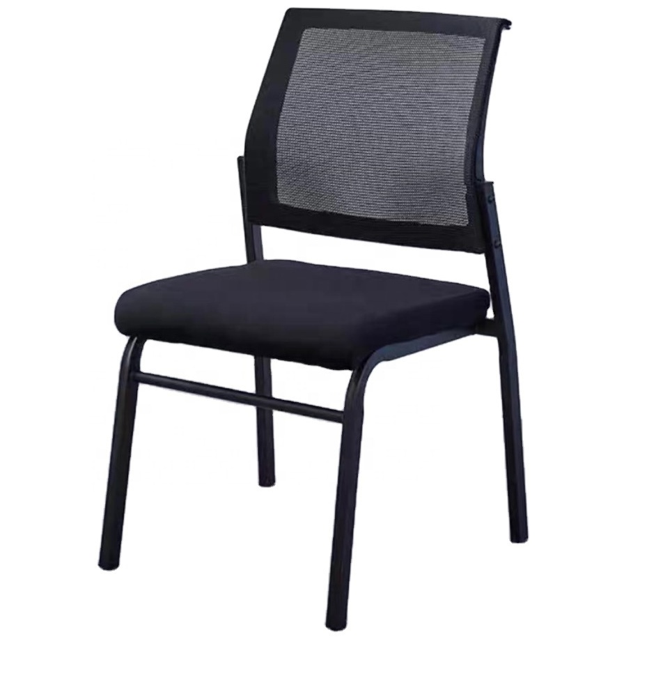 Wholesale Competitive Price Base four Legs No Wheels Office Rest Chair With Mesh Back