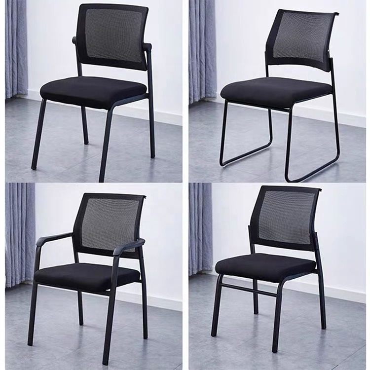 Wholesale Competitive Price Base four Legs No Wheels Office Rest Chair With Mesh Back