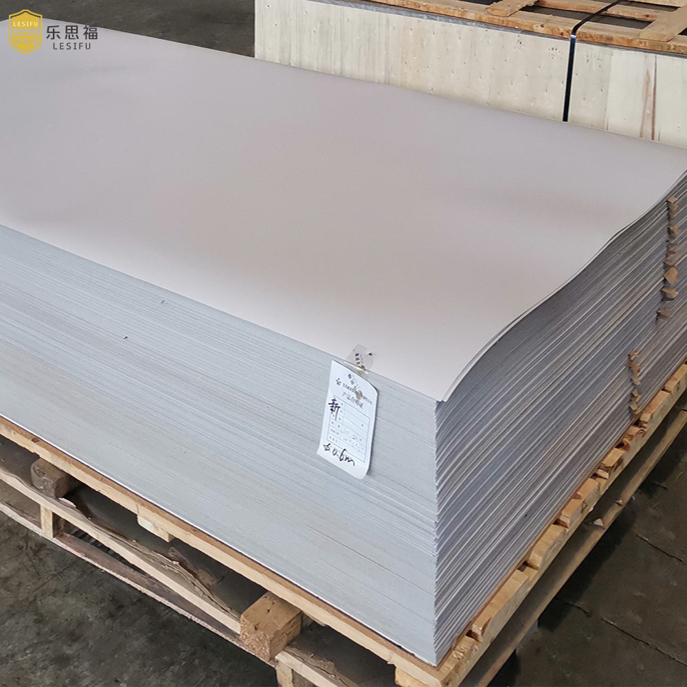 LESIFU Hpl Manufacturer Cheap 0.7mm White Matte Formica Design Hpl Laminate Sheet For Furniture Kitchen Cabinet