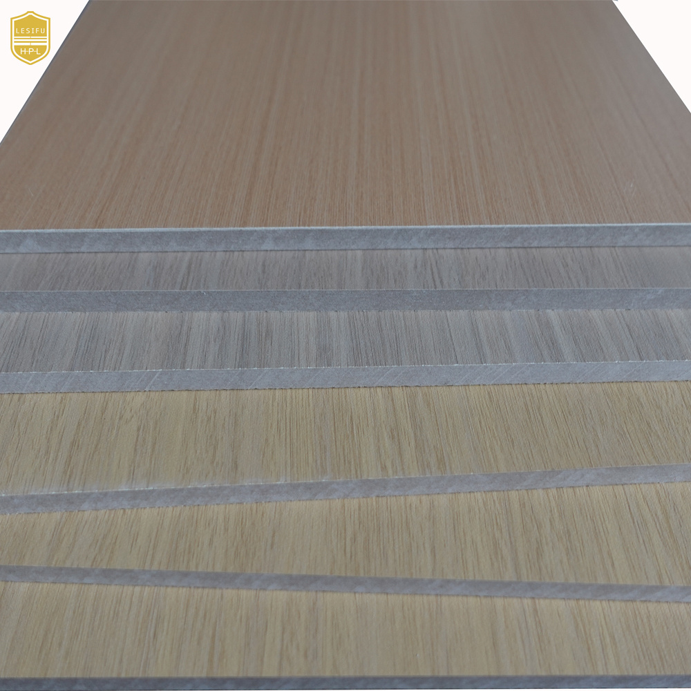 Lesifu fiber cement board interior woodgrain formica wall cover materials cladding wooden interior decorative wall panel