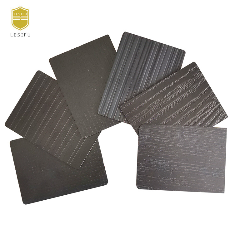 Lesifu black formica matte laminate paper for kitchen cabinet