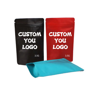 Custom Printed  Stand Up Pouch 3.5 3.5g 7g My Logo Colored Candy Child Proof Smell Ziplock Cookie Packaging Designer Mylar Bags