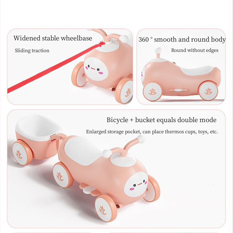 Factory Kids swing car girls and boys sliding twister car baby ride on toy peanut car with four wheels