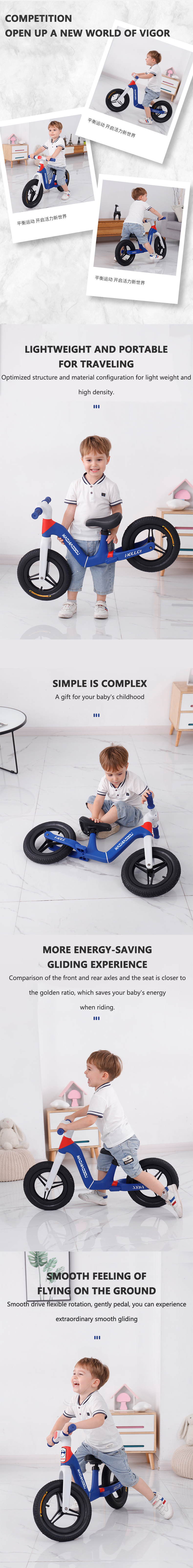 new 12 14 inch foam EVA tire mini kids balance bike carbon steel baby balance bike