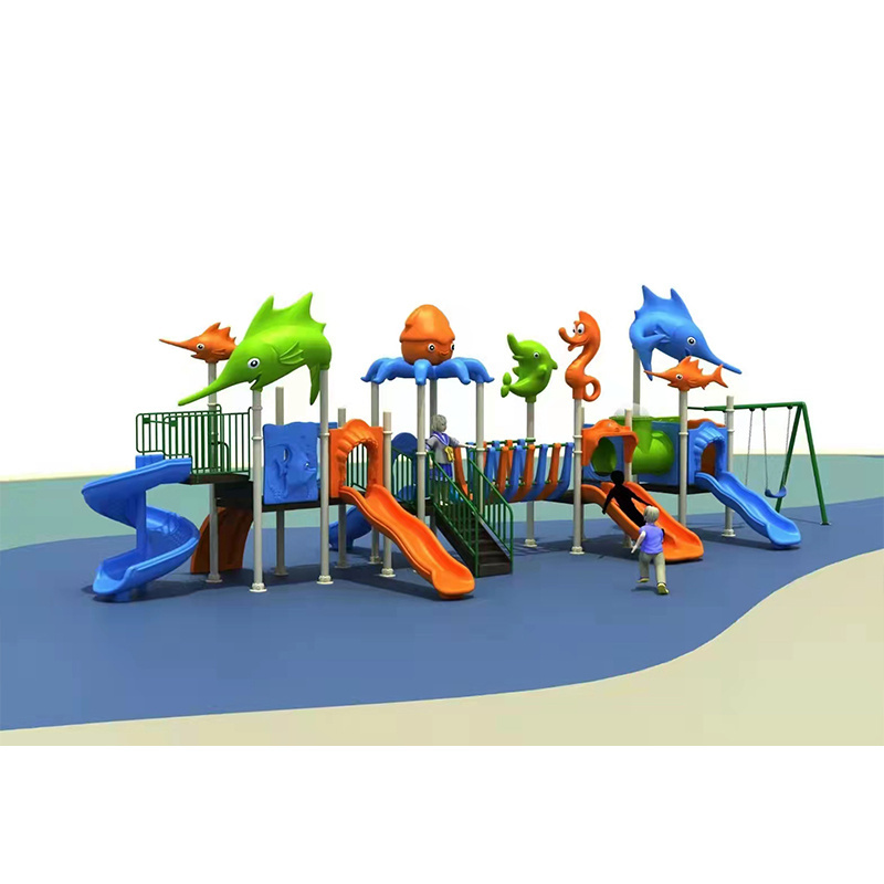 New theme children's indoor slide and swing newly designed children's park combination equipment outdoor playground equipment ch