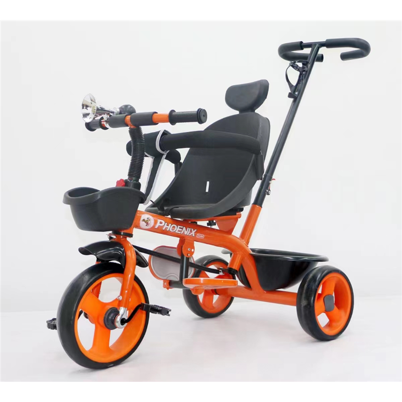 New mother baby stroller bike /Can Riding Can Pushing and with Cover kids metal tricycle