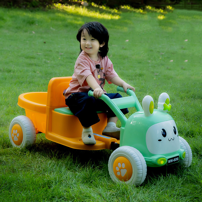 wholesale 4 wheel kids battery powered tractor rechargeable electric ride on motorcycle kids