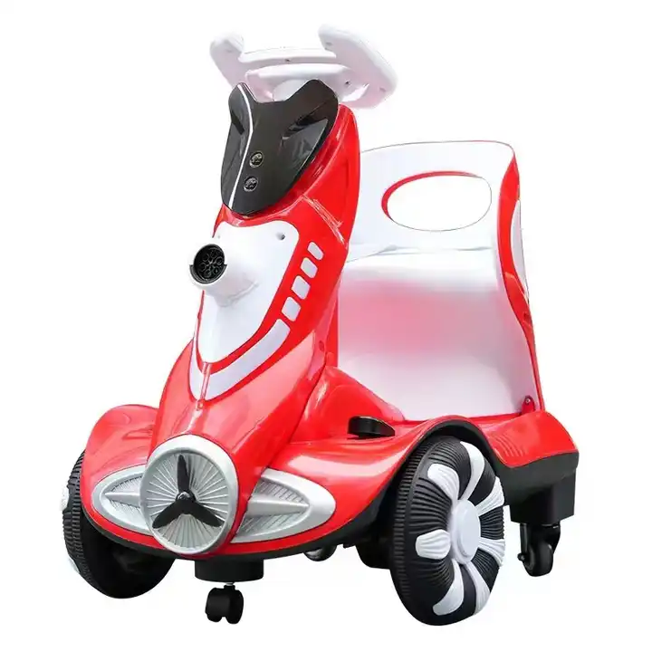 Children's electric balance car/bumper car music light anti-rollover five-wheel baby toy car/top sell Dual-drive kids' drift car