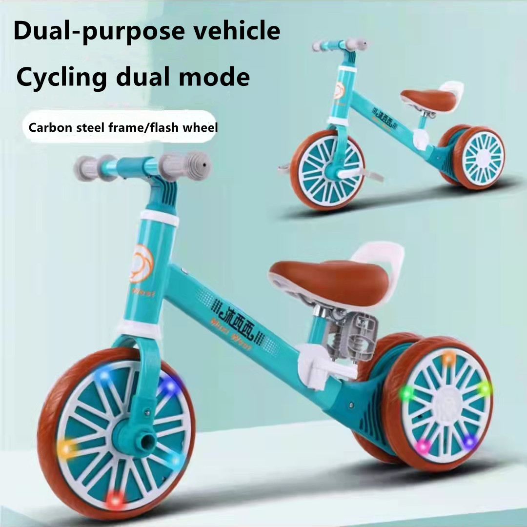 Customized color New Style ride on toys 12 Inch 2 in 1 balance car baby balance bike toddler tricycle bike bike tricycle