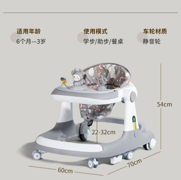 new Top Sale Educational Babi Jumper Walking Push Baby Round Activity Walker For Wholesale