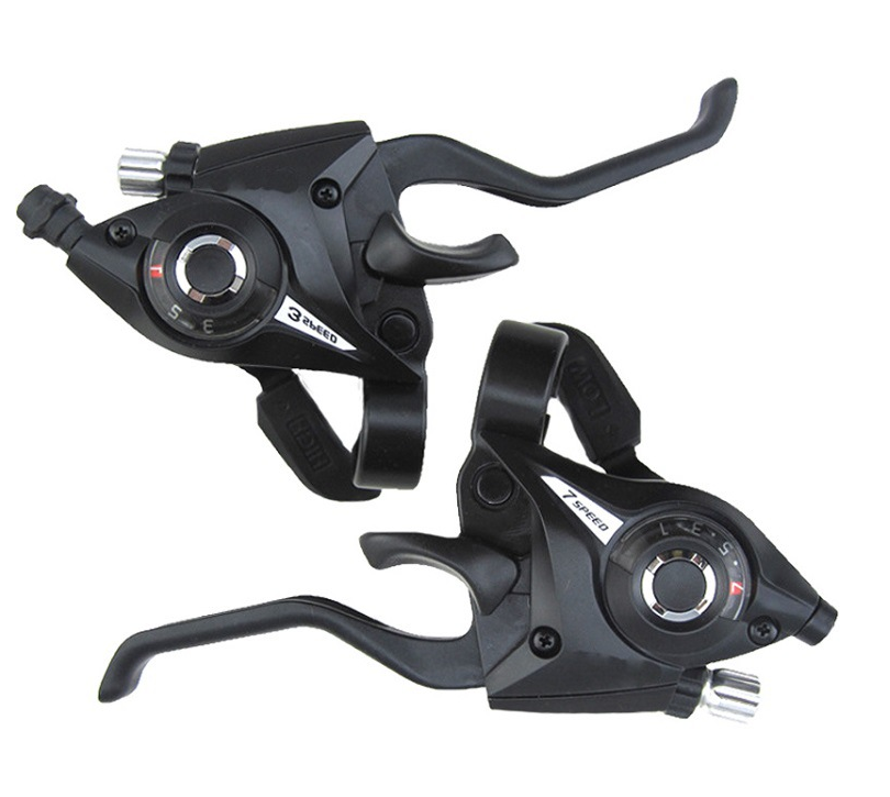 High quality Mountain Road Bike Brake Lever Shifter Aluminum 7/8/21/24 Speed Shifter Bicycle Derailleur Bicycle Parts