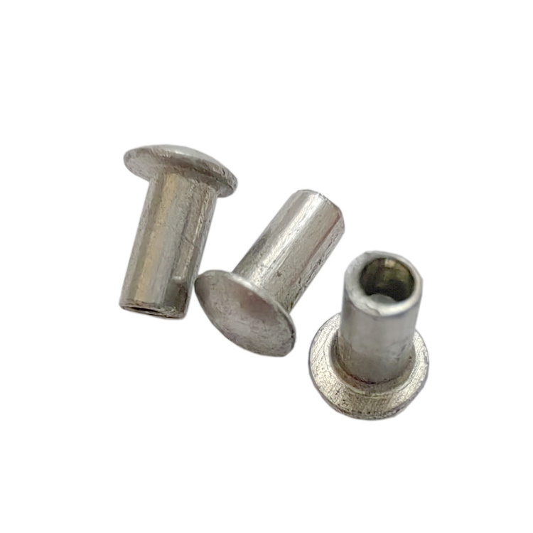 Precision Copper stainless steel Tube Thread Rivet Processing of Aluminum Hollow Round Head Rivet