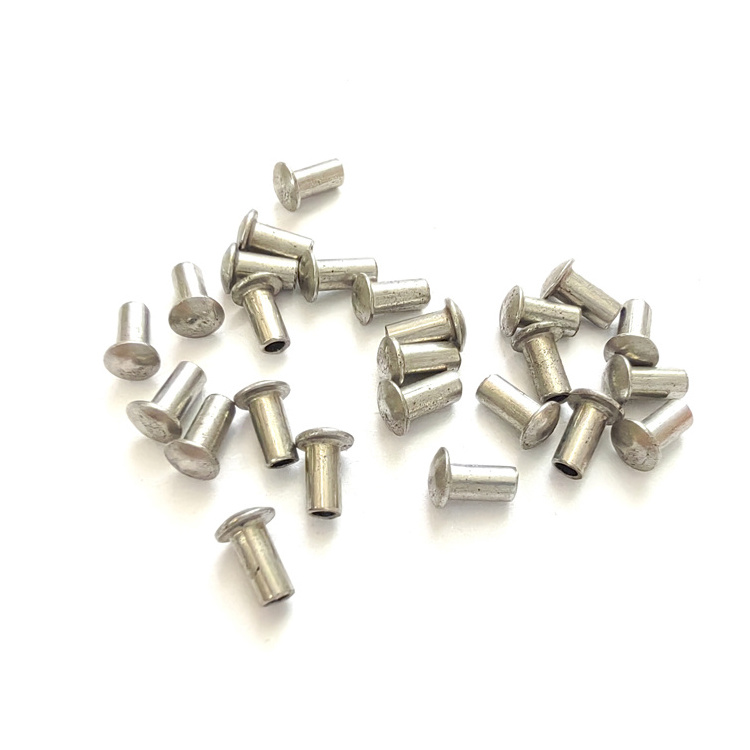 Precision Copper stainless steel Tube Thread Rivet Processing of Aluminum Hollow Round Head Rivet