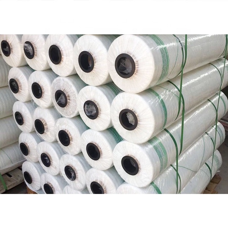 China Agriculture 6-10gsm white bale 100 virgin hdpe cargo reusable pallet wrap net