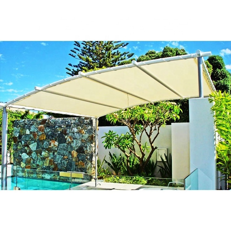 HDPE knit breathable outdoor patio sunshade square umbrella rectangular sun shade sail stretch