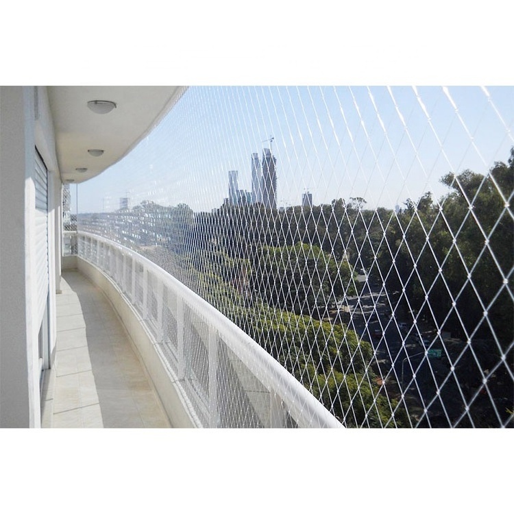 Nylon Transparent strong invisible mesh and balcony safety net bird netting anti bird anti uv