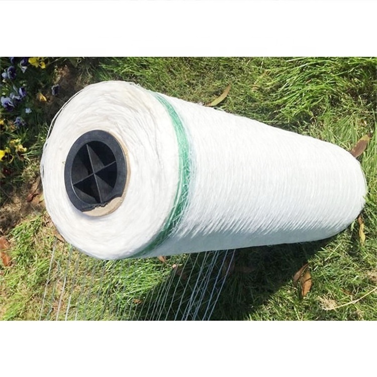 China Agriculture 6-10gsm white bale 100 virgin hdpe cargo reusable pallet wrap net