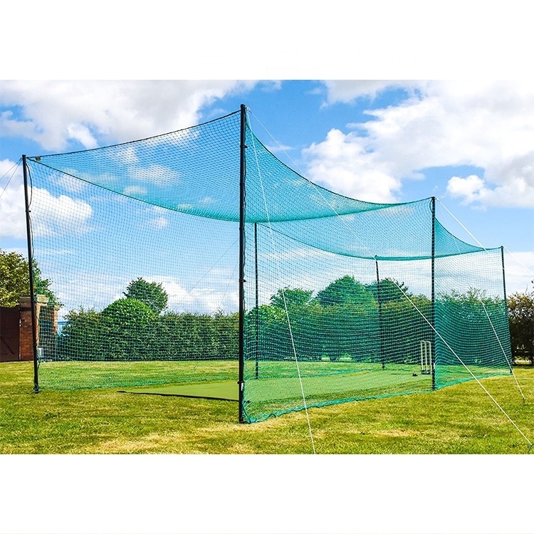 Custom 50 mm sport court goal garden Factory practice cricket net s netting set portable