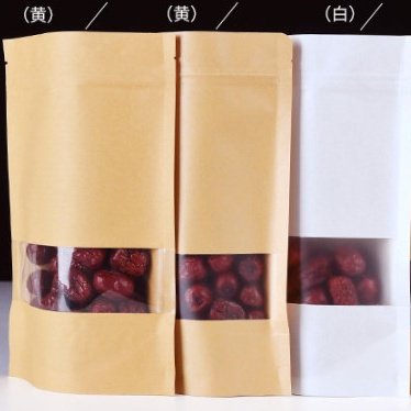 Kraft Paper Food Packaging Packet Bag / Dried Mango Dry Fruit Packaging