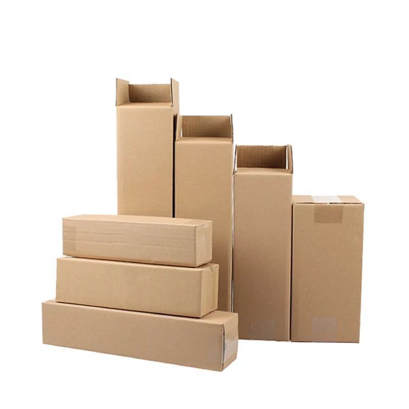 Rectangular triangle carton Corrugated carton Sun umbrella curtain rod floor mat express packing box