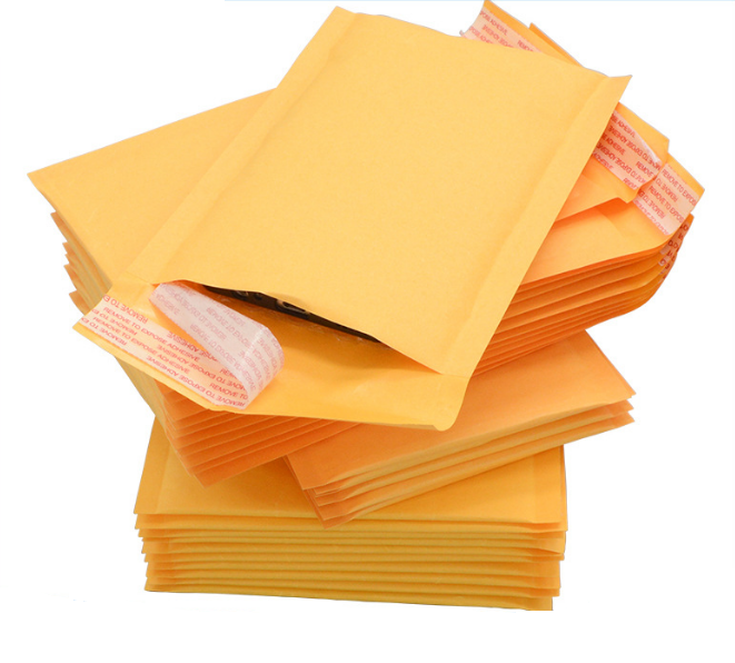 Kraft Bubble Mailer Paper Mailng Bag Eco-friendly Custom colored Padded Mailing Envelopes for Express delivery