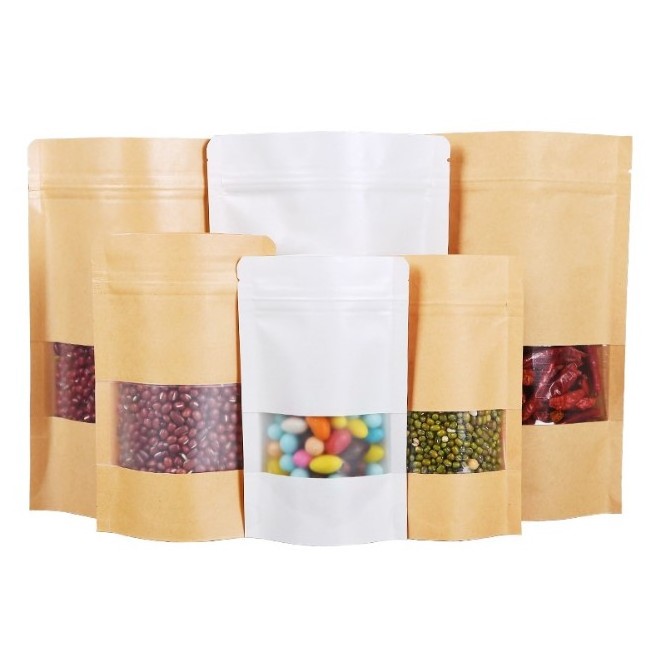 Kraft Paper Food Packaging Packet Bag / Dried Mango Dry Fruit Packaging