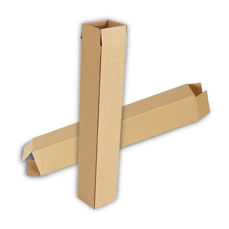 Rectangular triangle carton Corrugated carton Sun umbrella curtain rod floor mat express packing box