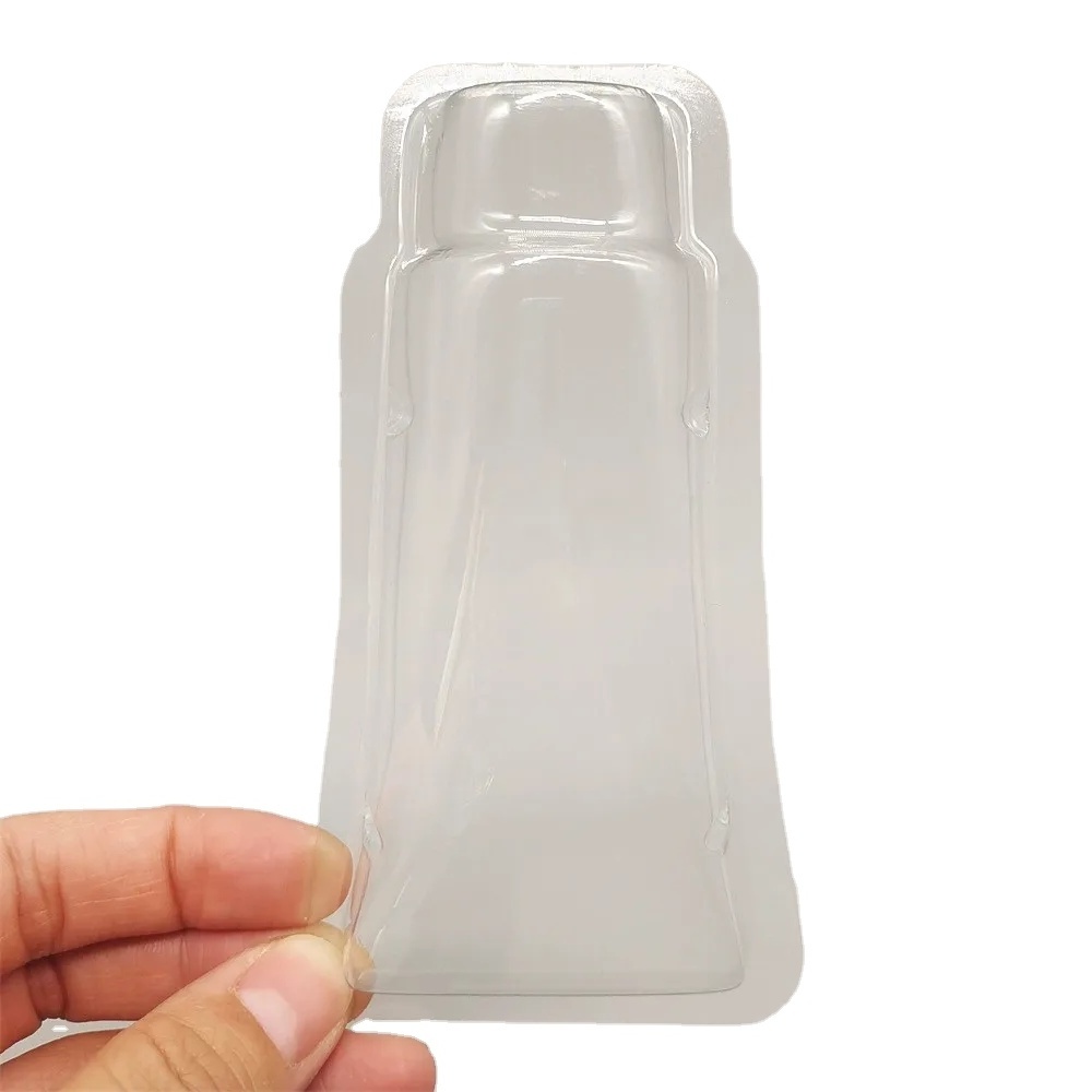 Custom Plastic Clear PVC PET lip balm blister pouch blister packaging for lip balm