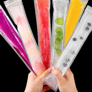 Wholesale Custom Small Transparent Frozen Yogurt Mold Packaging Heat Seal Plastic Ice Cream Popsicle Bag