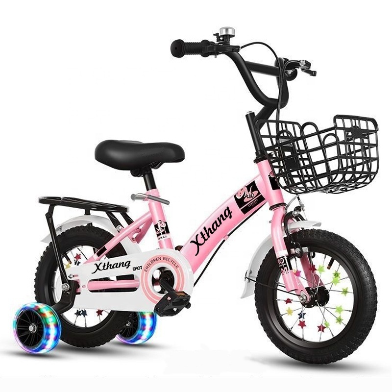 Xthang Wholesale Cheap Price 12 Inch 16 Inch 20 Inch Height Adjustable 3- 8 Yeas Old Child For Training Wheel Kids Cycle