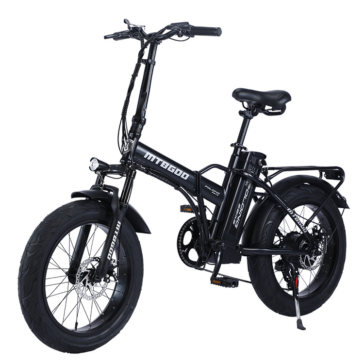 E bike european warehouse free-shipping 20 inch 750W big tire folding fat tire electric bike