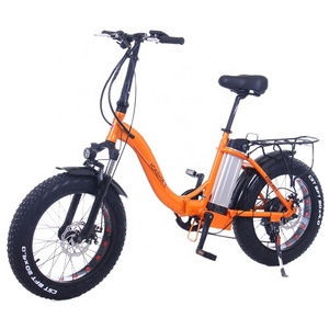 20 inch electric folding bike / Electric bicycle lithium battery snowmobile off-road 4.0 wide tire booster battery mountain bike