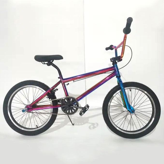 Colorful painting BMX bicycle 20 inch steel frame V brake free style kids bike for girls and boys children