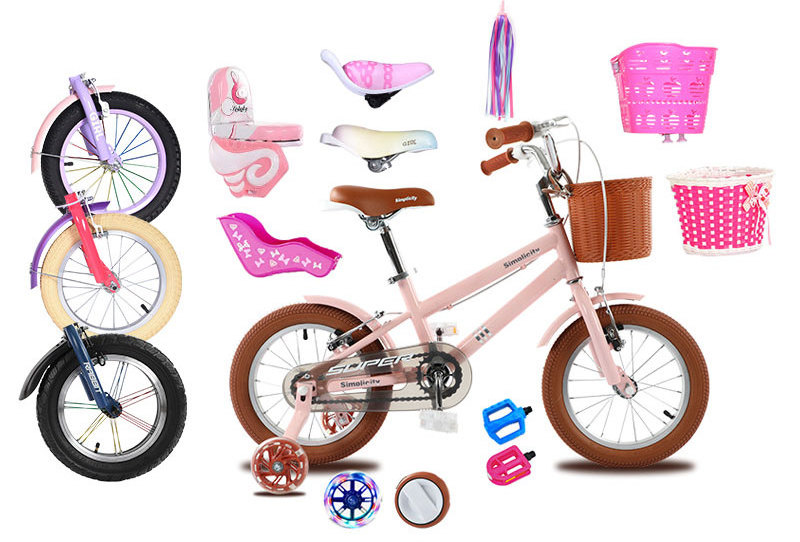 Xthang hot selling 12 14 16 inch wheel Children's bicycle bisicleta student doll seat 2 to 5 years girls cycle kids bike