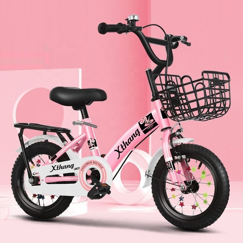 Xthang Wholesale Cheap Price 12 Inch 16 Inch 20 Inch Height Adjustable 3- 8 Yeas Old Child For Training Wheel Kids Cycle