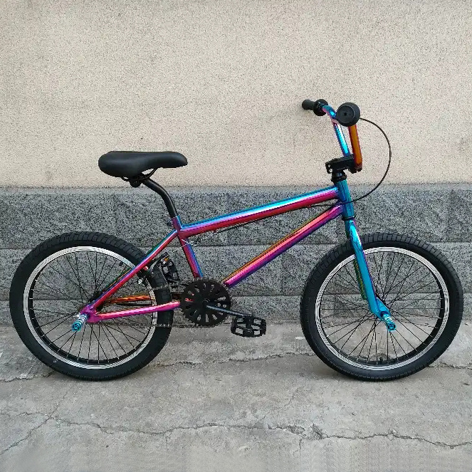 Colorful painting BMX bicycle 20 inch steel frame V brake free style kids bike for girls and boys children