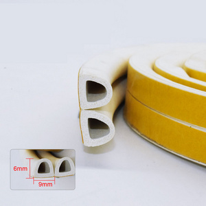 Self-adhesive rubber strips EPDM Foam D/P/E/I-type rubber strips Exterior sound barrier door seam seal