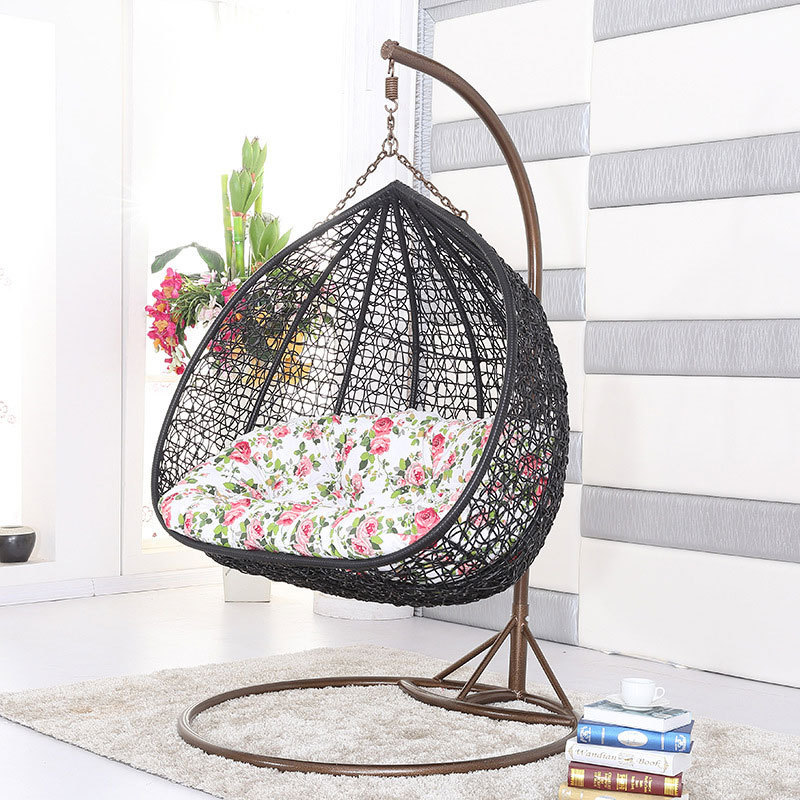 Hot selling rattan bird's nest Nordic basket chair outdoor leisure indoor balcony hanging chair household swing rattan egg chair