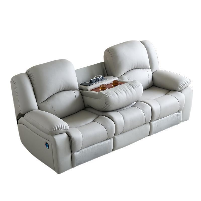 Modern style Italia cabin Genuine Leather micro fiber multi function living room furniture set sofa sectional reclining sofas