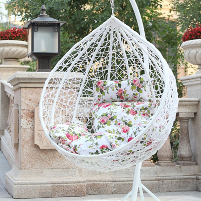 Egg Chair Outdoor Furniture Woven Basket Hanging Garden Swing Chair Patio Swings Carry Bag Customized Durable Modern Hammock